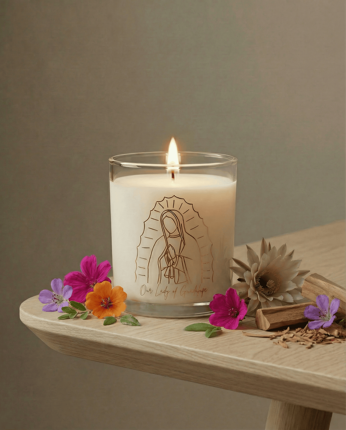 Our Lady of Guadalupe Candle