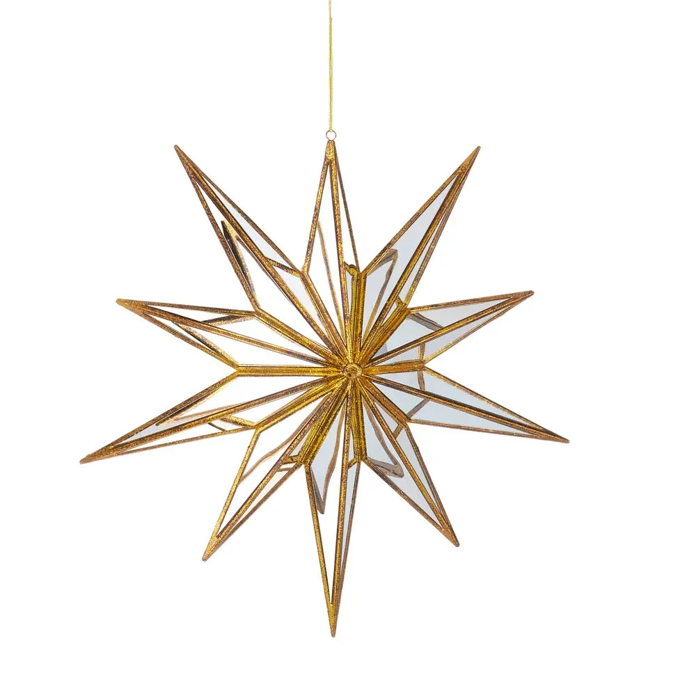 15" Mirrored Star Ornament