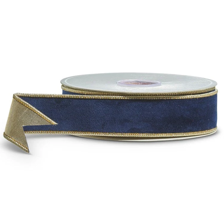 Blue Velvet Ribbon (1.5" x 10 Yards)