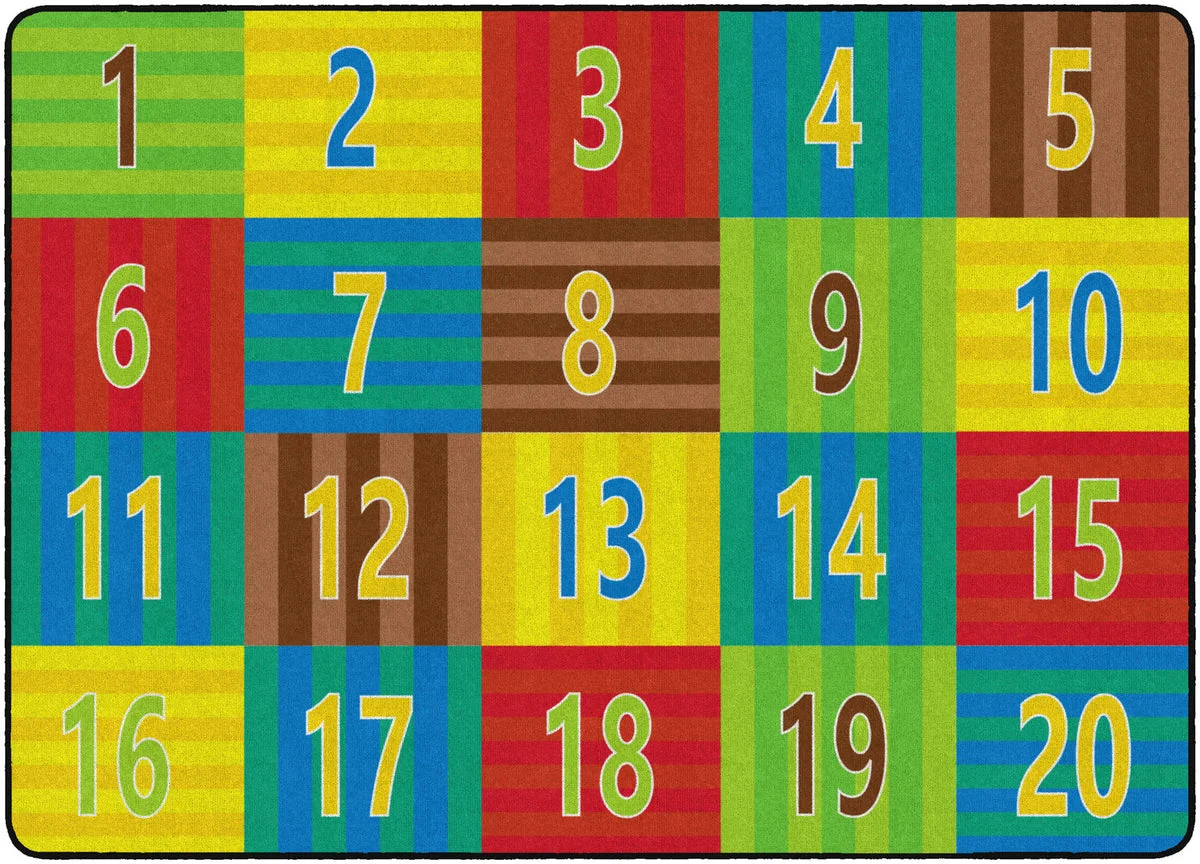 Flagship Carpets Counting Seating - Seats 30 Educational Rug