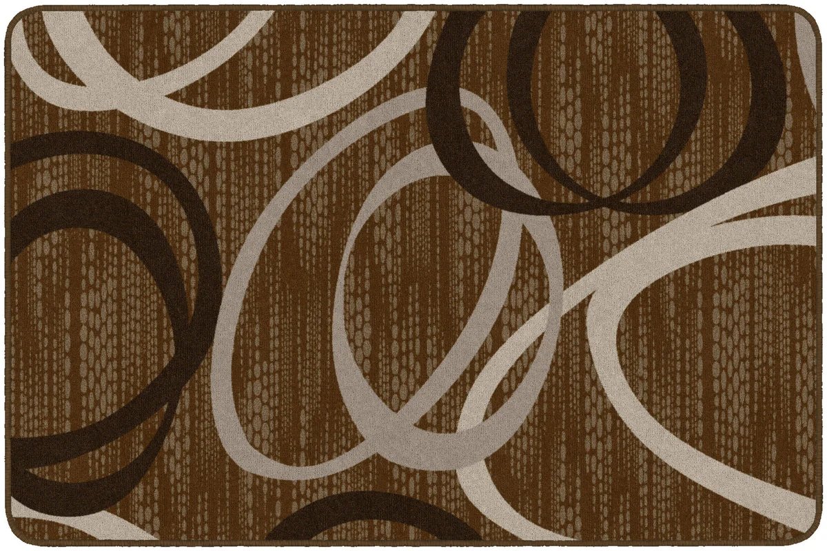 Flagship Carpets Duo Chocolate/tan Educational Rug