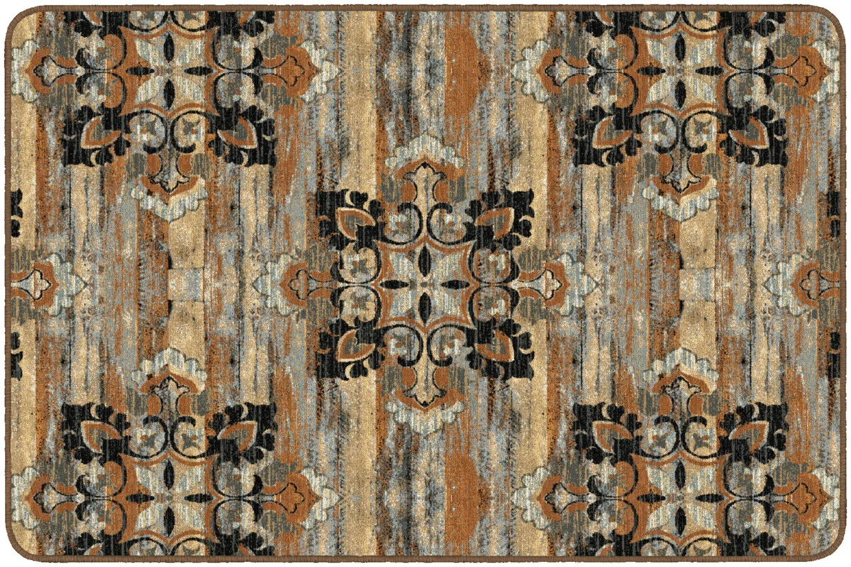 Flagship Carpets Franklin Chocolate Educational Rug