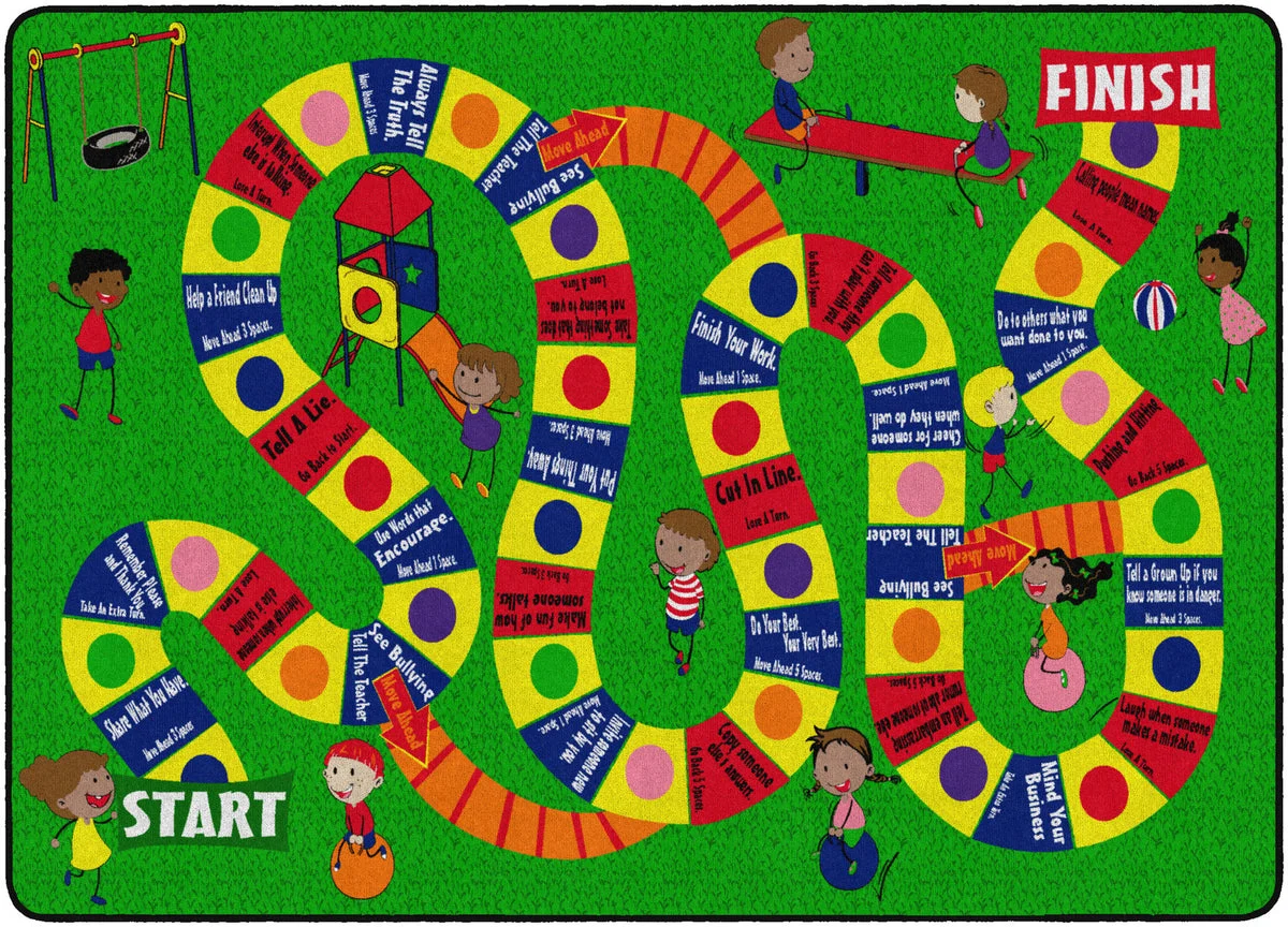Flagship Carpets The Friendship Game Educational Rug