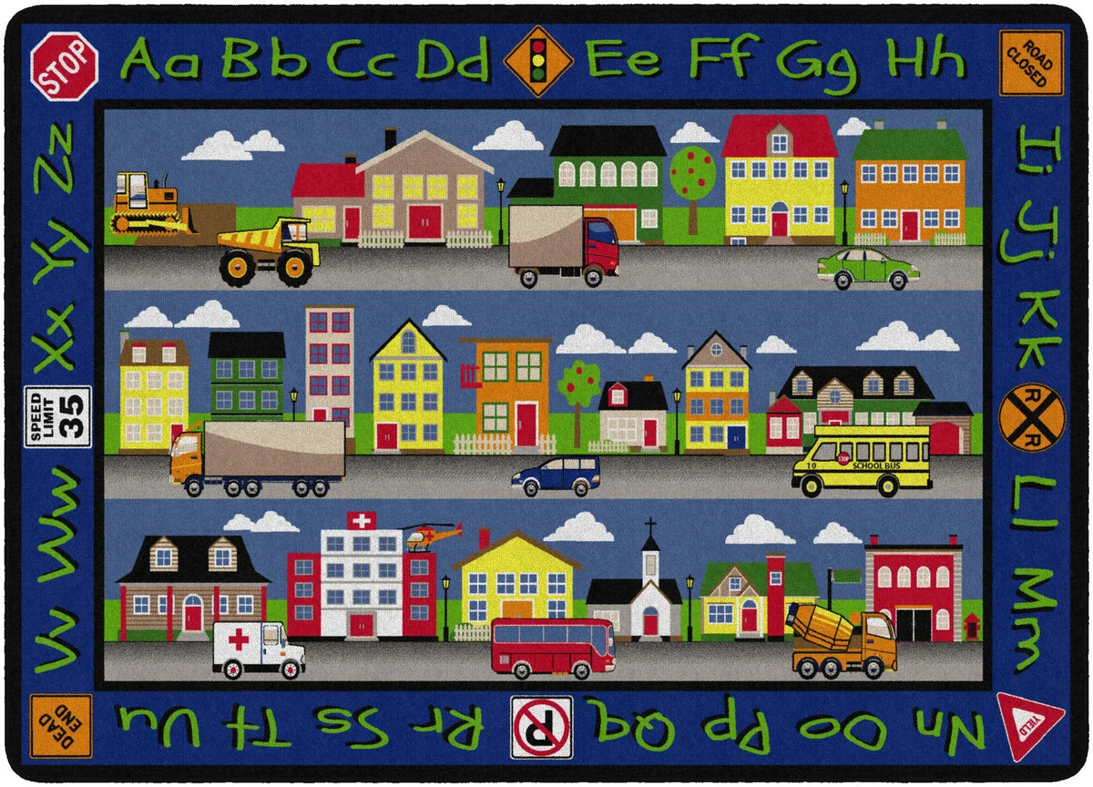 Flagship Carpets Our Town 10'9x13`'2 Educational Rug