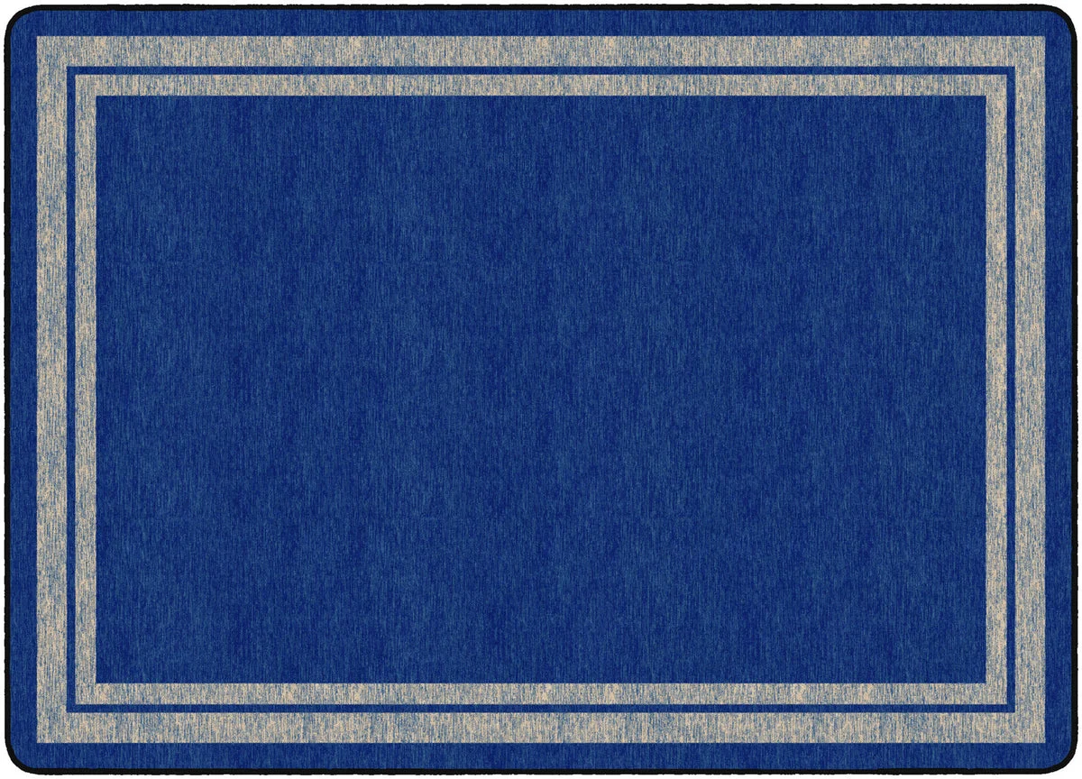 Flagship Carpets Double Border Blue Light Border Educational Rug