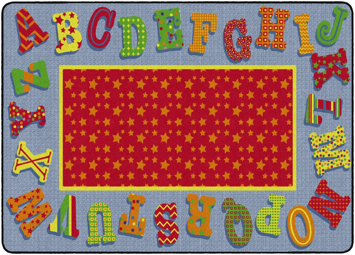 Flagship Carpets Dancing Alphabet Educational Rug