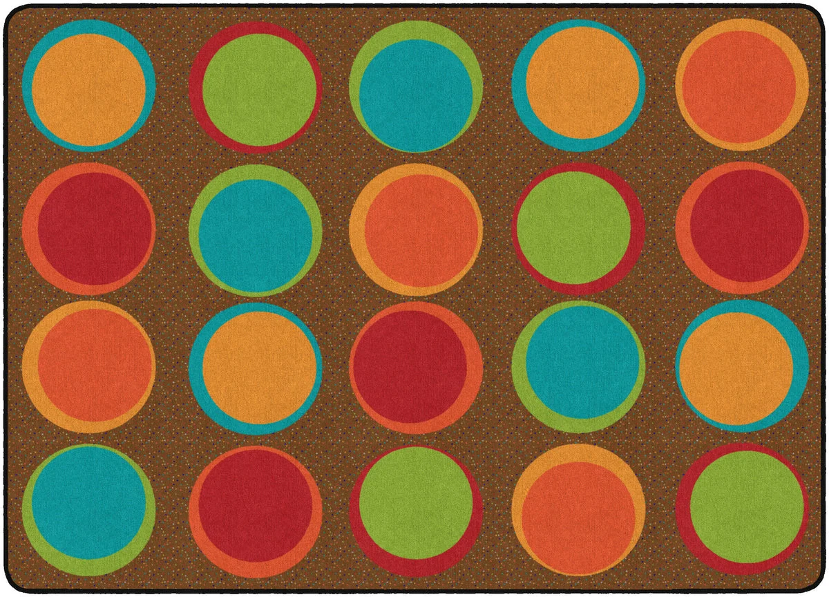 Flagship Carpets Sitting Spots Muted (seats 30) Educational Rug