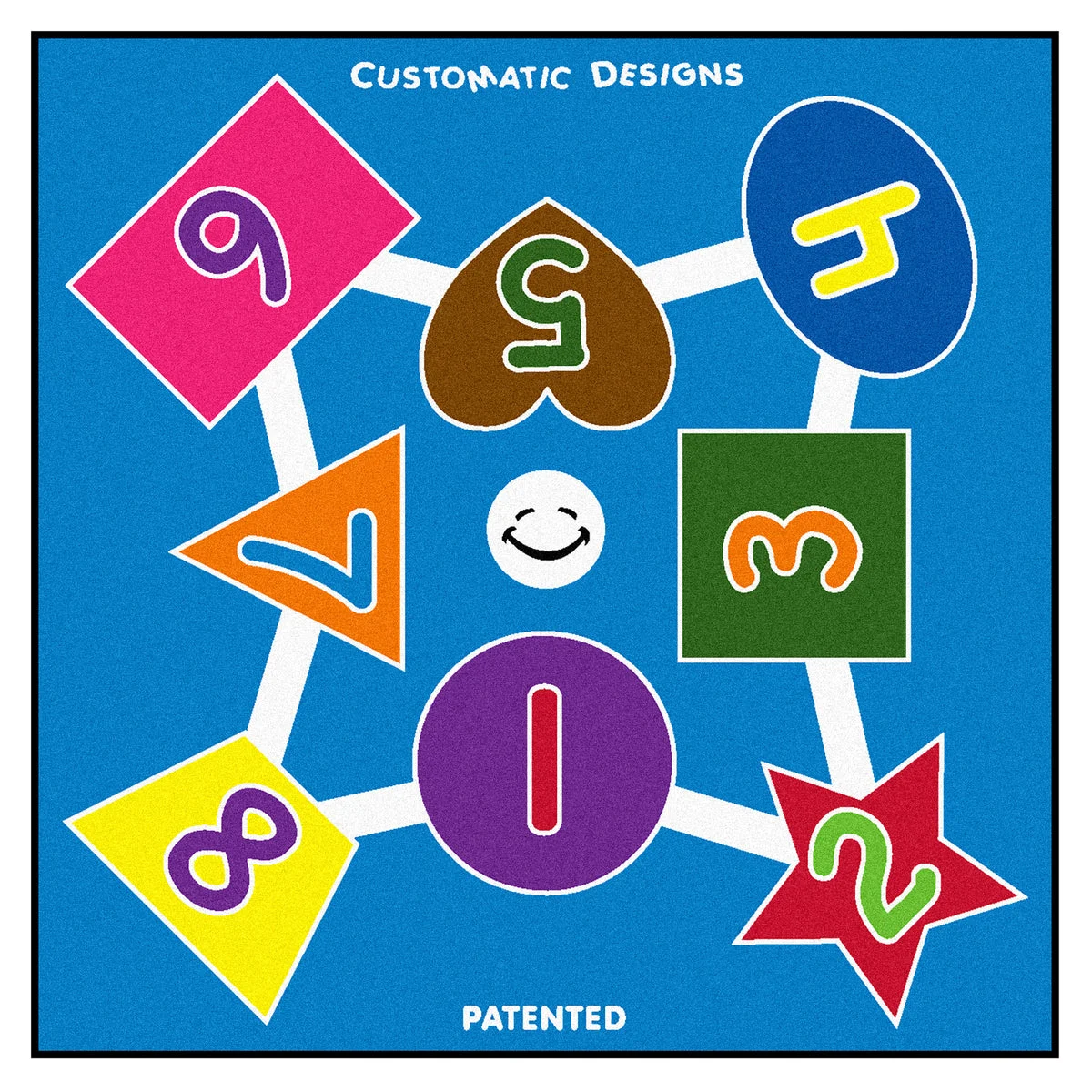 Flagship Carpets Customatic Design Number Jump Educational Rug