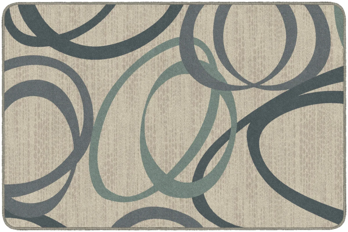 Flagship Carpets Duo Natural/blue Educational Rug