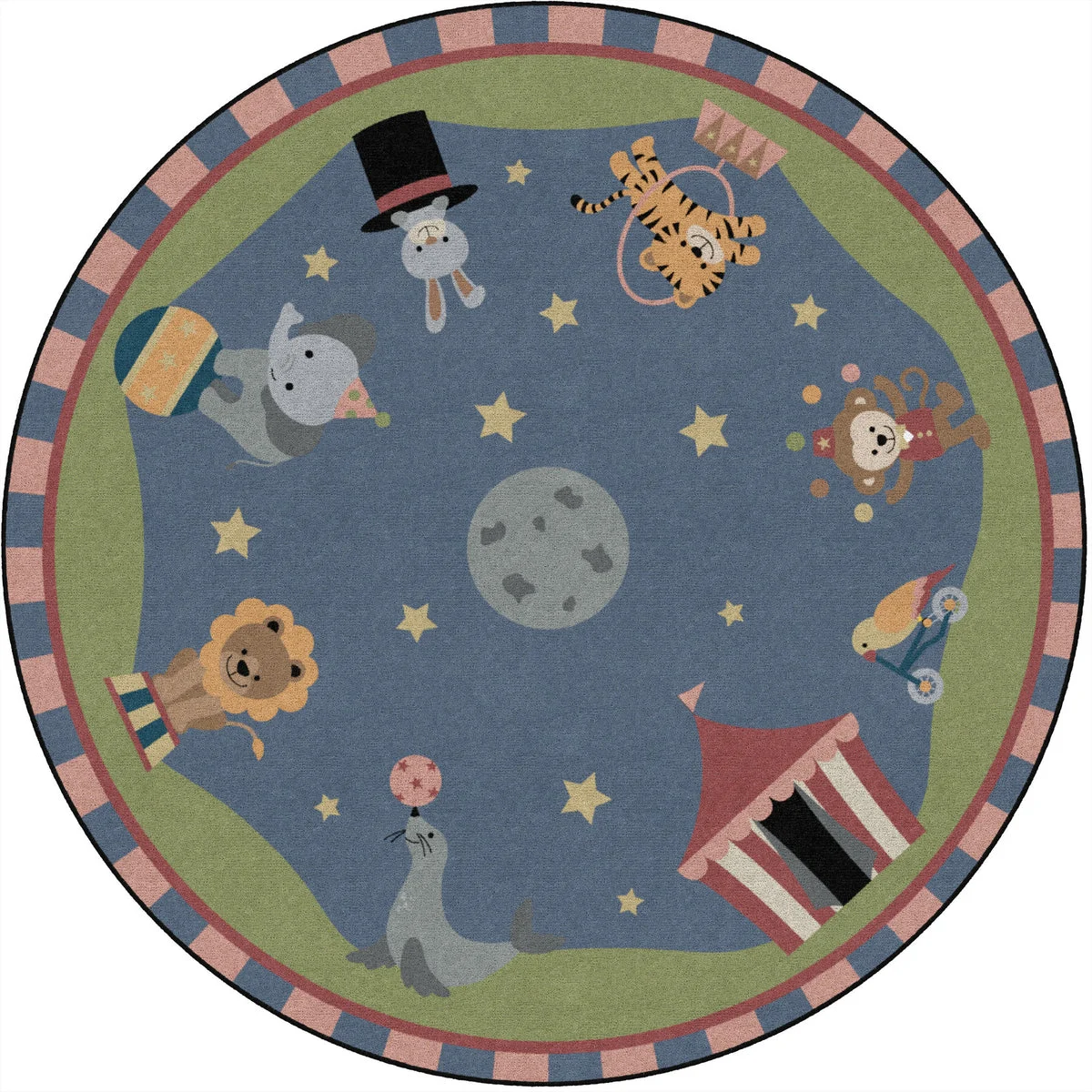 Flagship Carpets Circus Fun Soft  Educational Rug