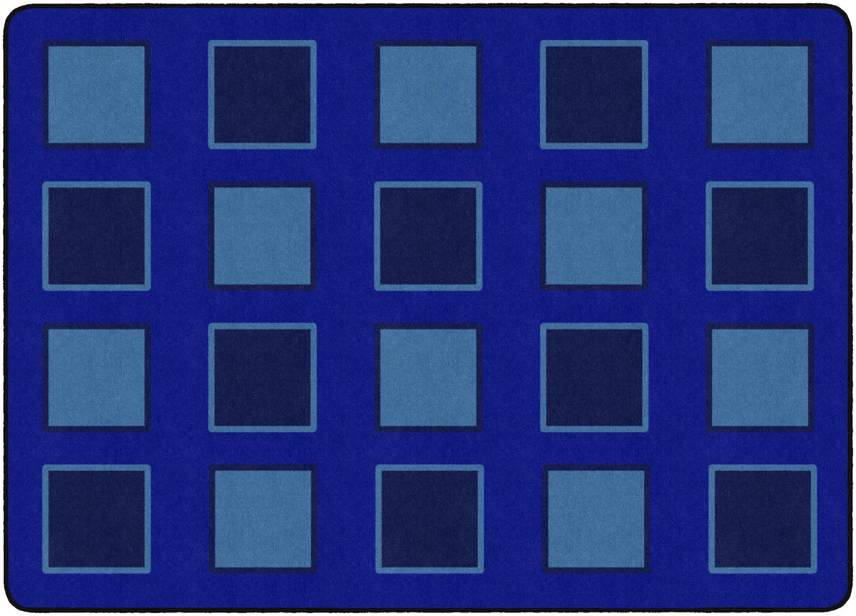 Flagship Carpets Sitting Spaces Blue Educational Rug