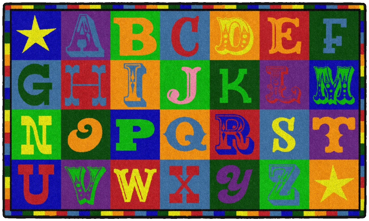 Flagship Carpets Early Blocks Educational Rug