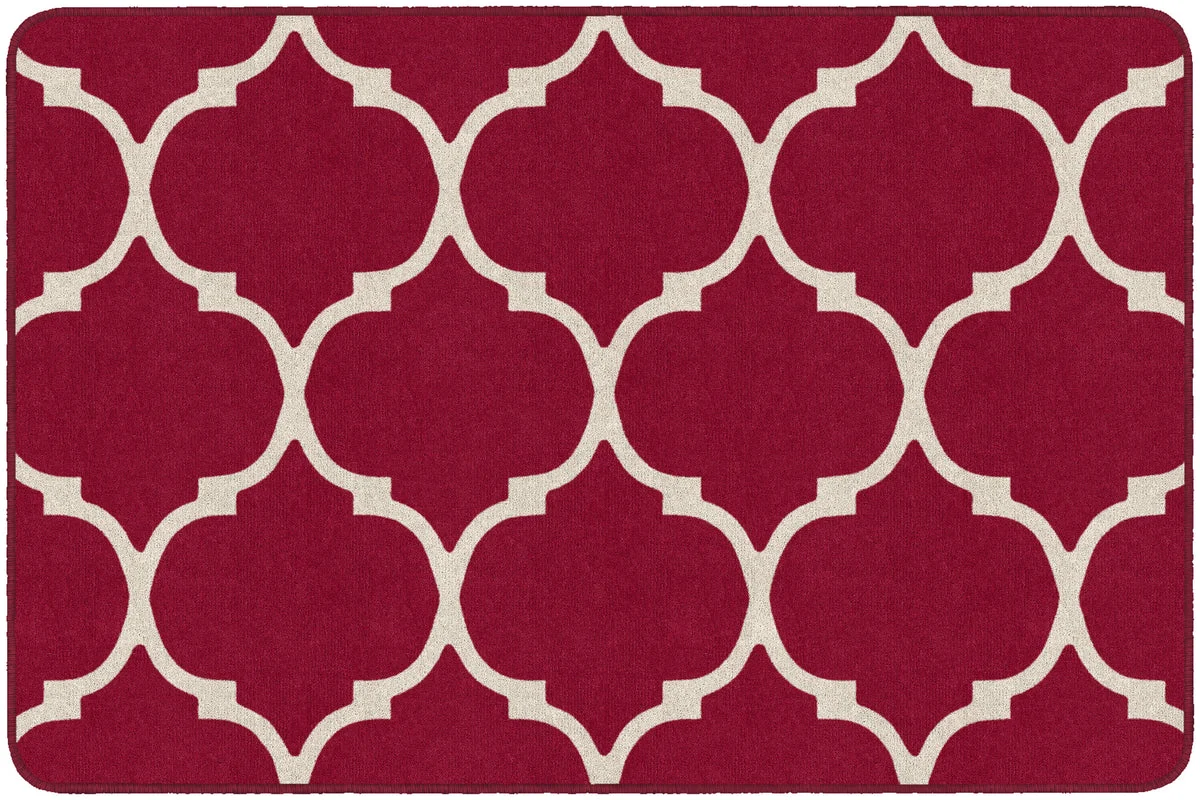 Flagship Carpets Trellis Red  Educational Rug