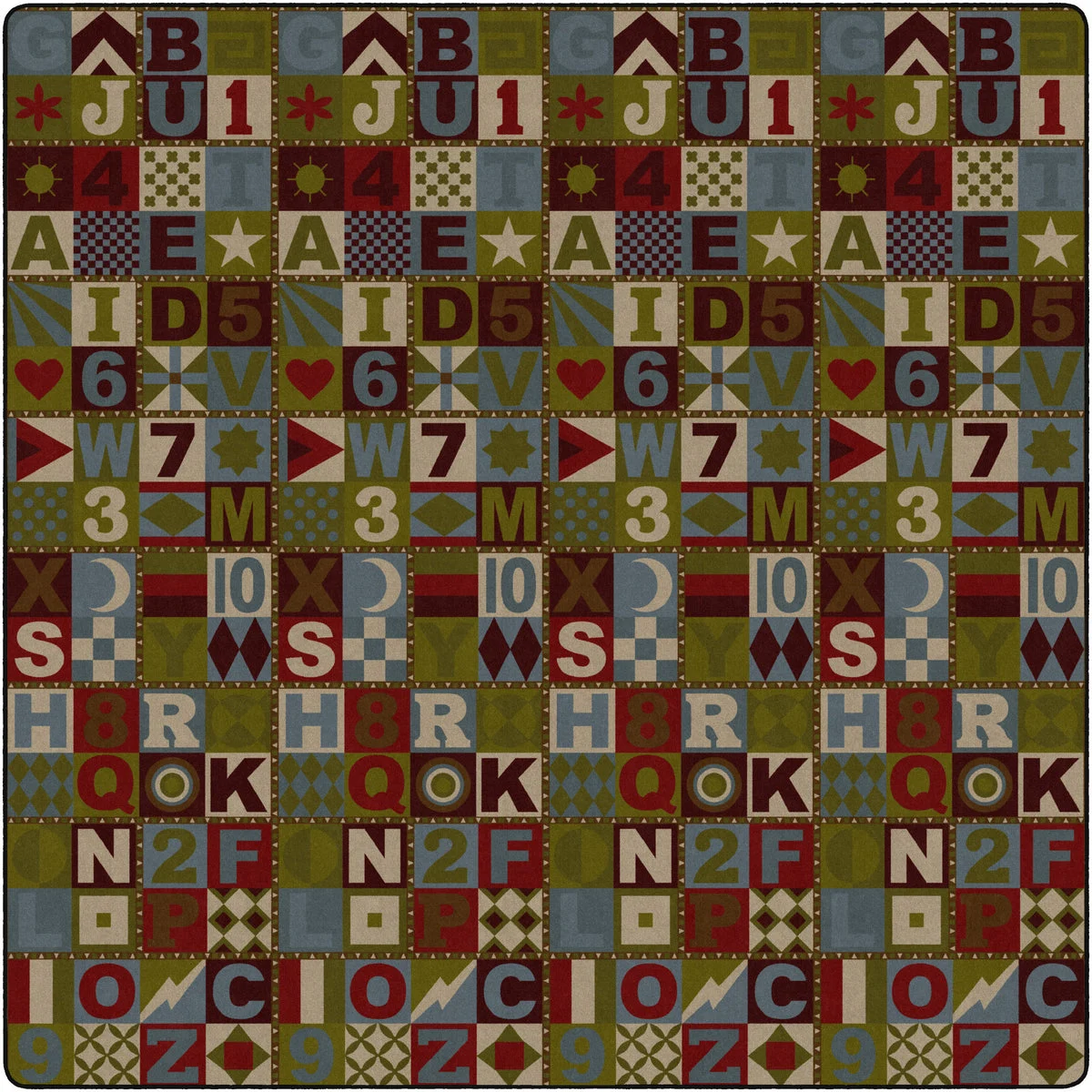 Flagship Carpets Floors That Teach (tranquility) Educational Rug