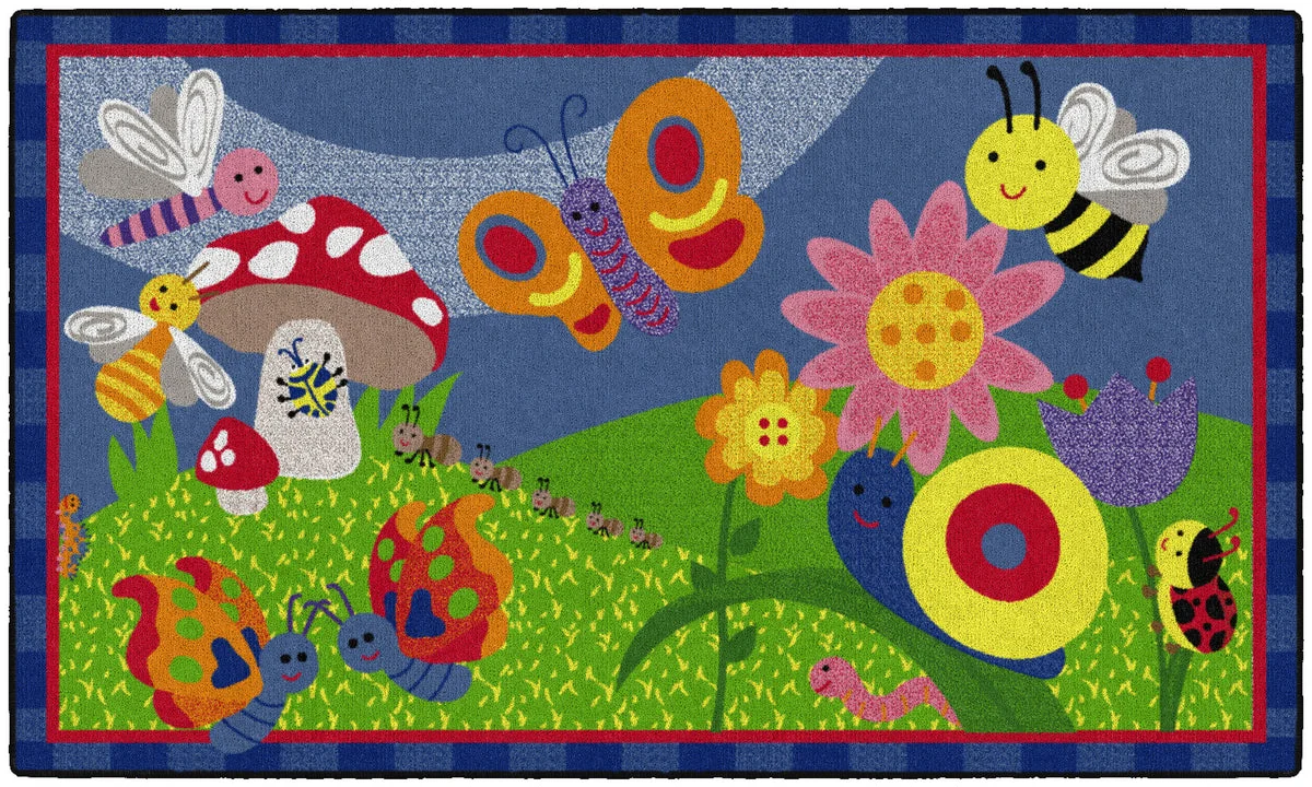 Flagship Carpets Cutie Bugs Educational Rug