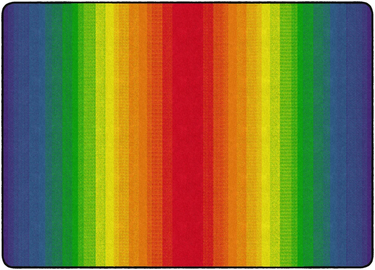 Flagship Carpets Rainbow Round Educational Rug