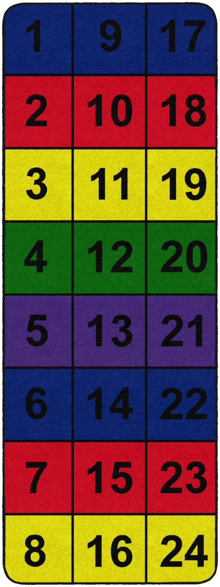 Flagship Carpets Number Blocks Educational Rug