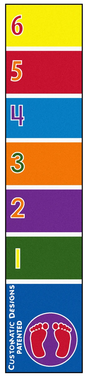Flagship Carpets Customatic Design Long Jump Educational Rug
