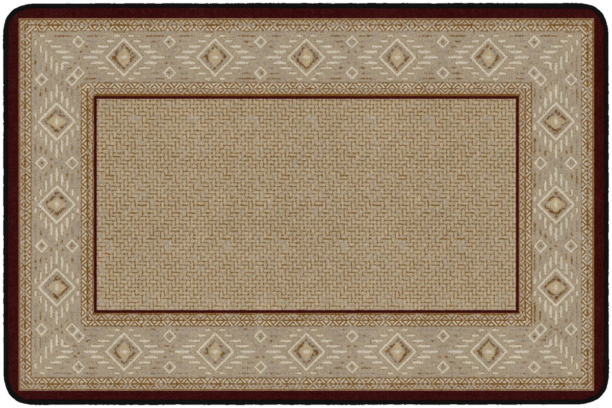 Flagship Carpets Ventana Weave Garnet  Educational Rug