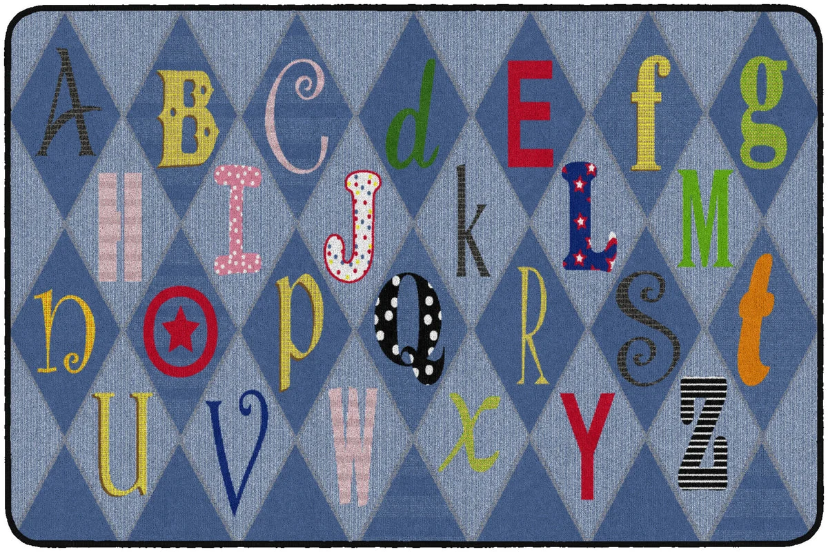 Flagship Carpets Playful Letters Educational Rug