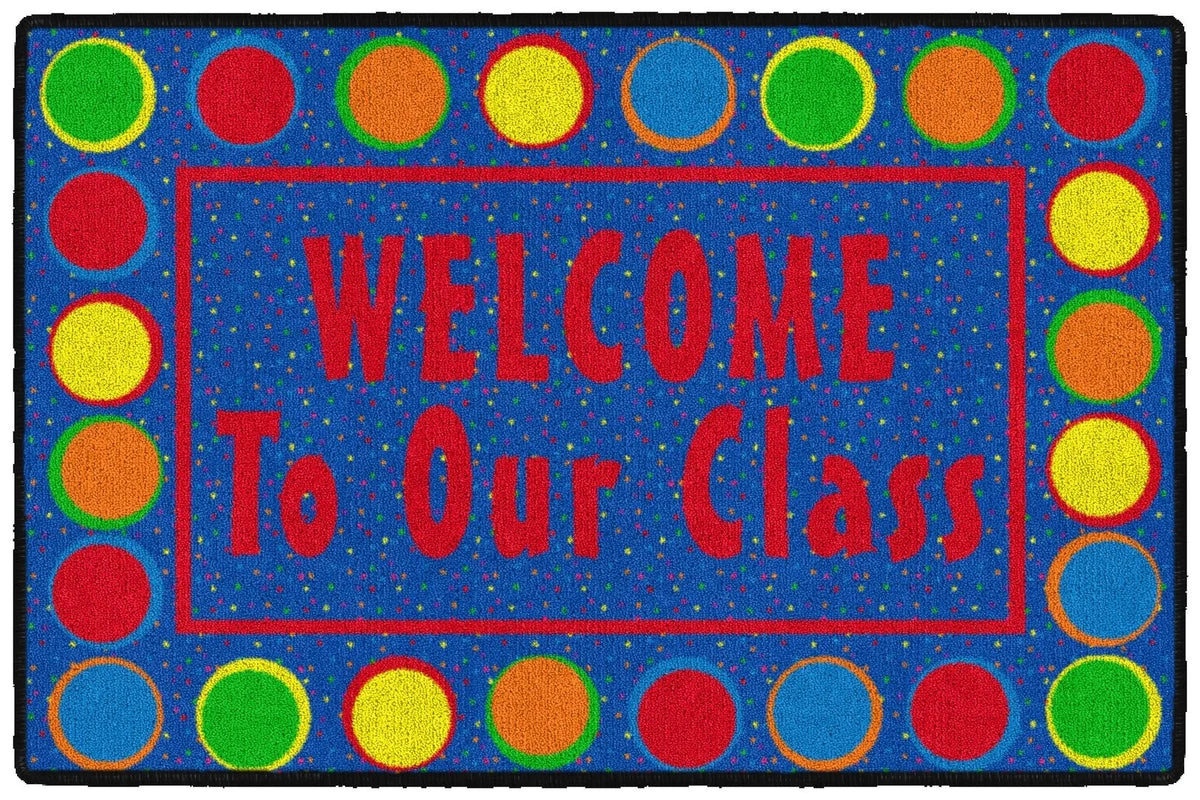 Flagship Carpets Sitting Spots Primary Welcome Mat Educational Rug