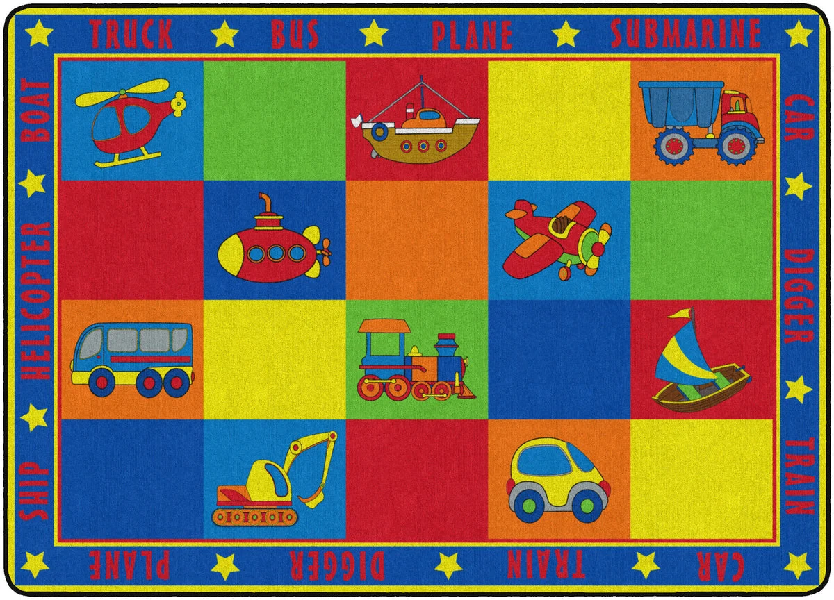 Flagship Carpets Vehicle Seating (seats 30) Educational Rug