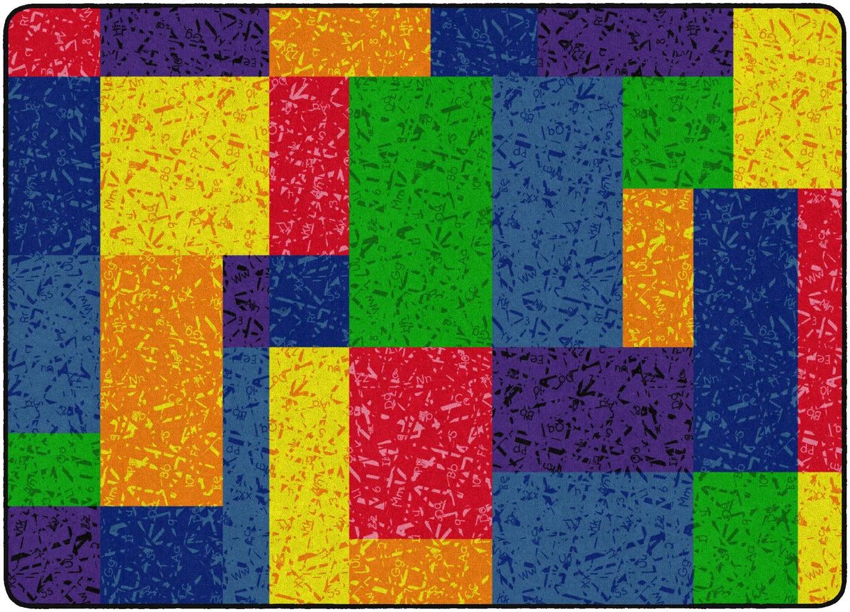 Flagship Carpets Terrific Squares Educational Rug