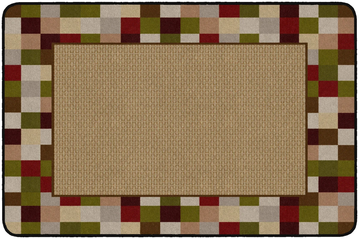 Flagship Carpets Border Blocks Brick  Educational Rug