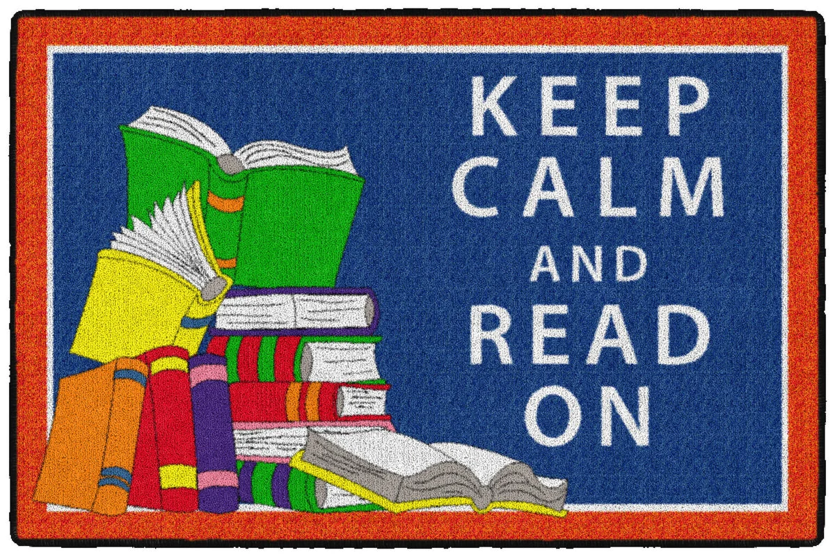Flagship Carpets Keep Calm And Read On Educational Rug