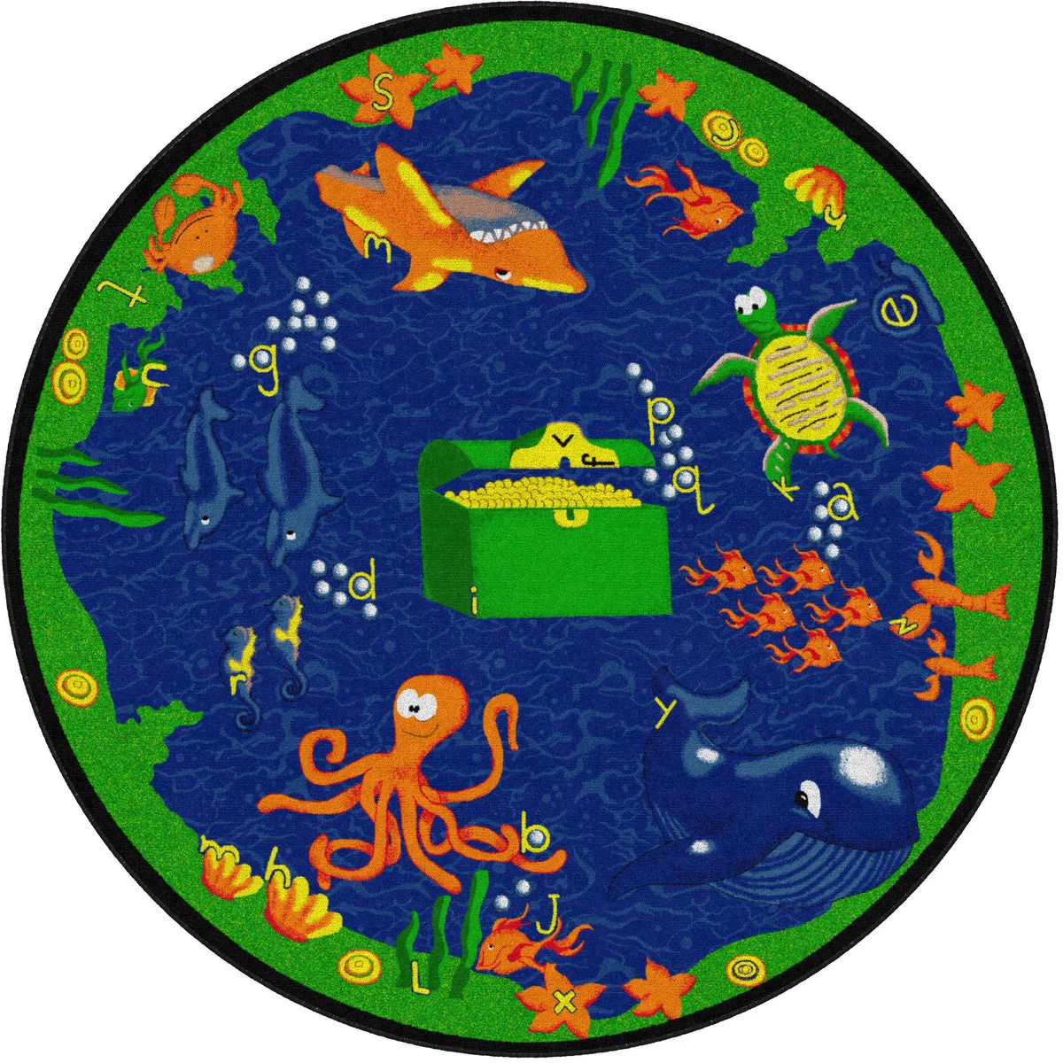 Flagship Carpets Sea Hunt Educational Rug