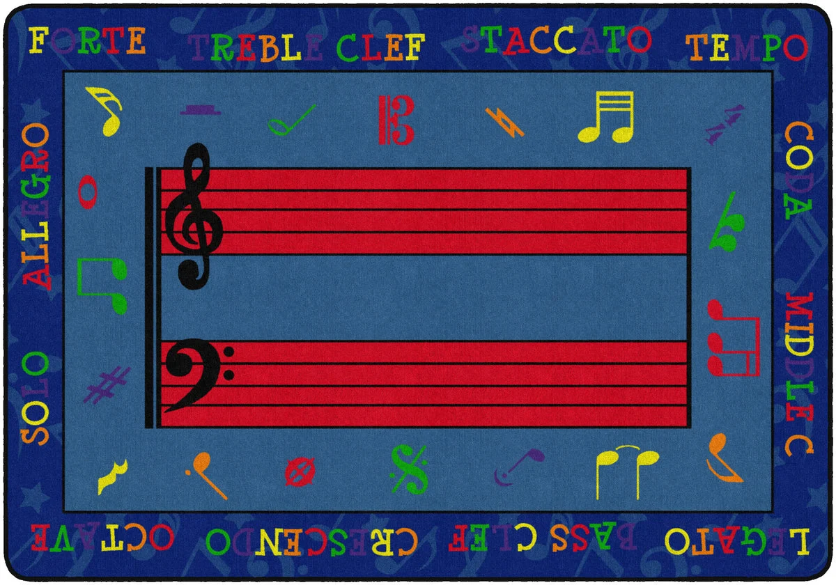 Flagship Carpets Fun With Music Educational Rug