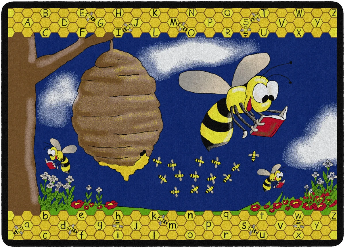 Flagship Carpets Busy Bee Educational Rug