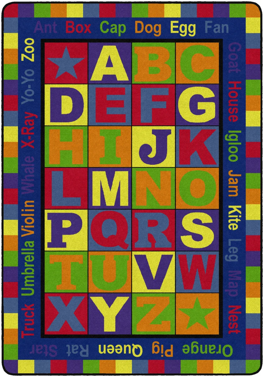 Flagship Carpets Abc Words  Educational Rug