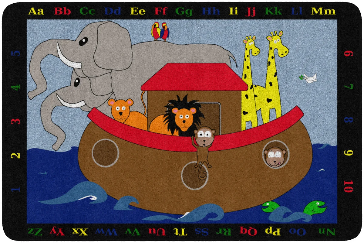 Flagship Carpets Noah`s Pals Educational Rug