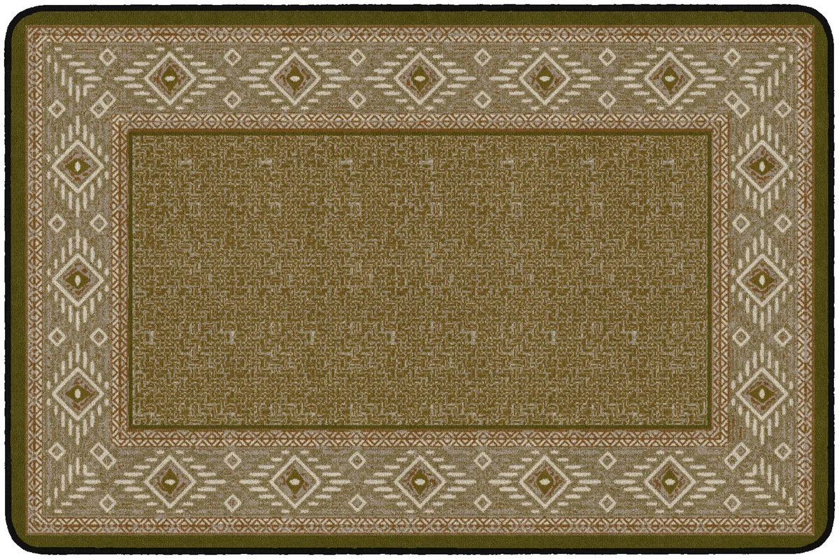 Flagship Carpets Ventana Weave Green  Educational Rug