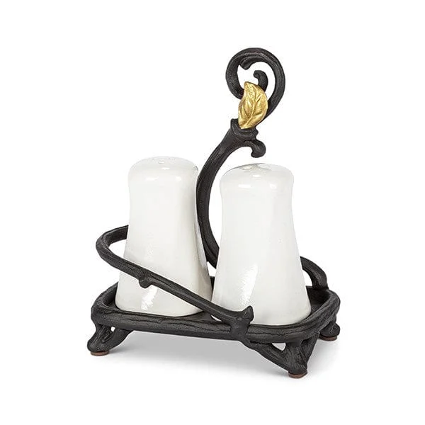 GL Salt & Pepper Shakers with Holder