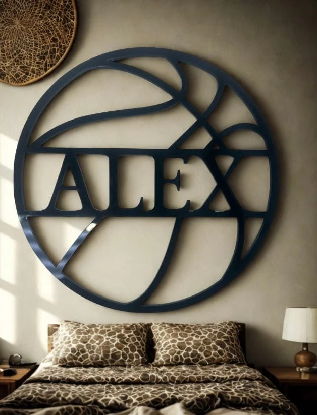 Personalized Basketball Name Plaque