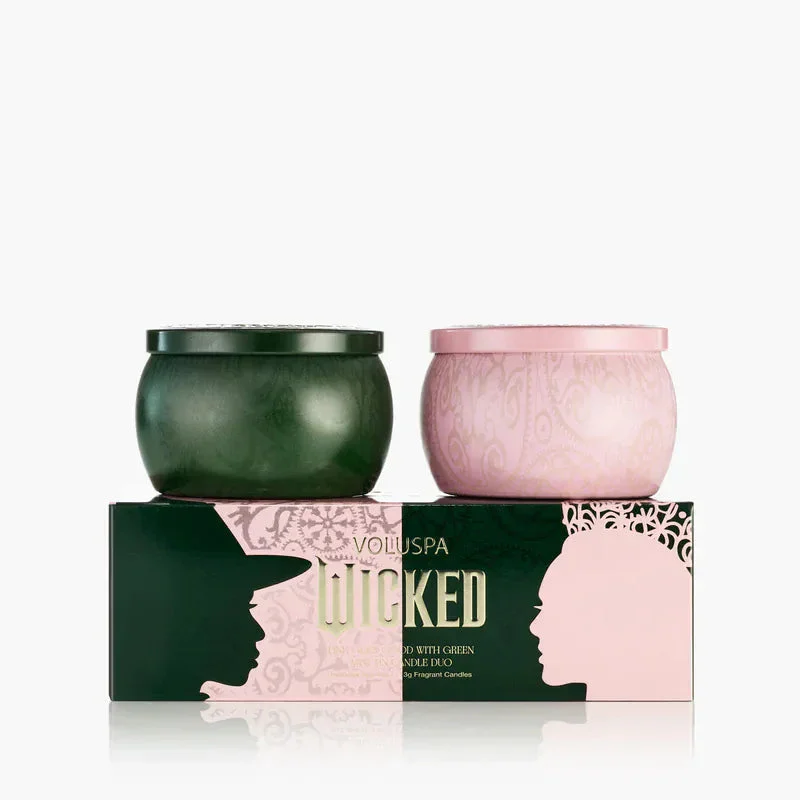 Voluspa Pink Goes Good With Green Mini Tin Gift Set