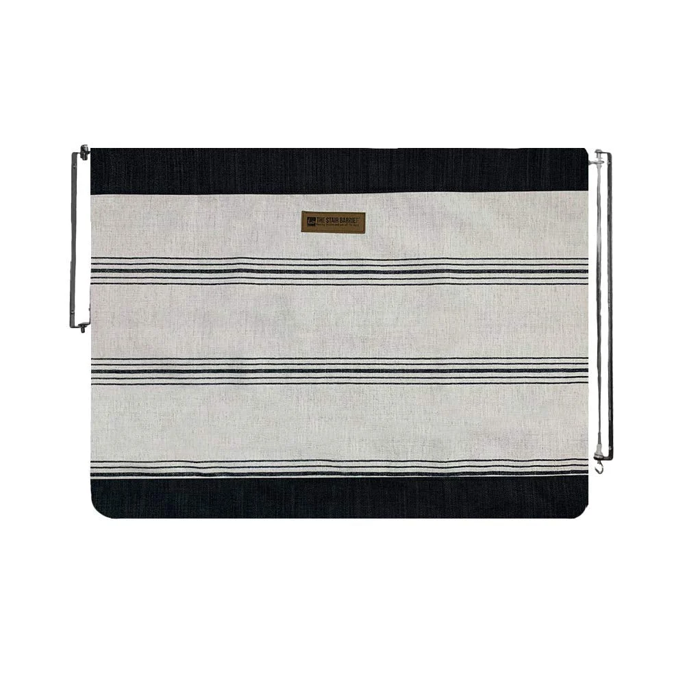 The Stair Barrier 27 to 42.5 Inch Wall to Wall Single Panel Swing Gate, Snow