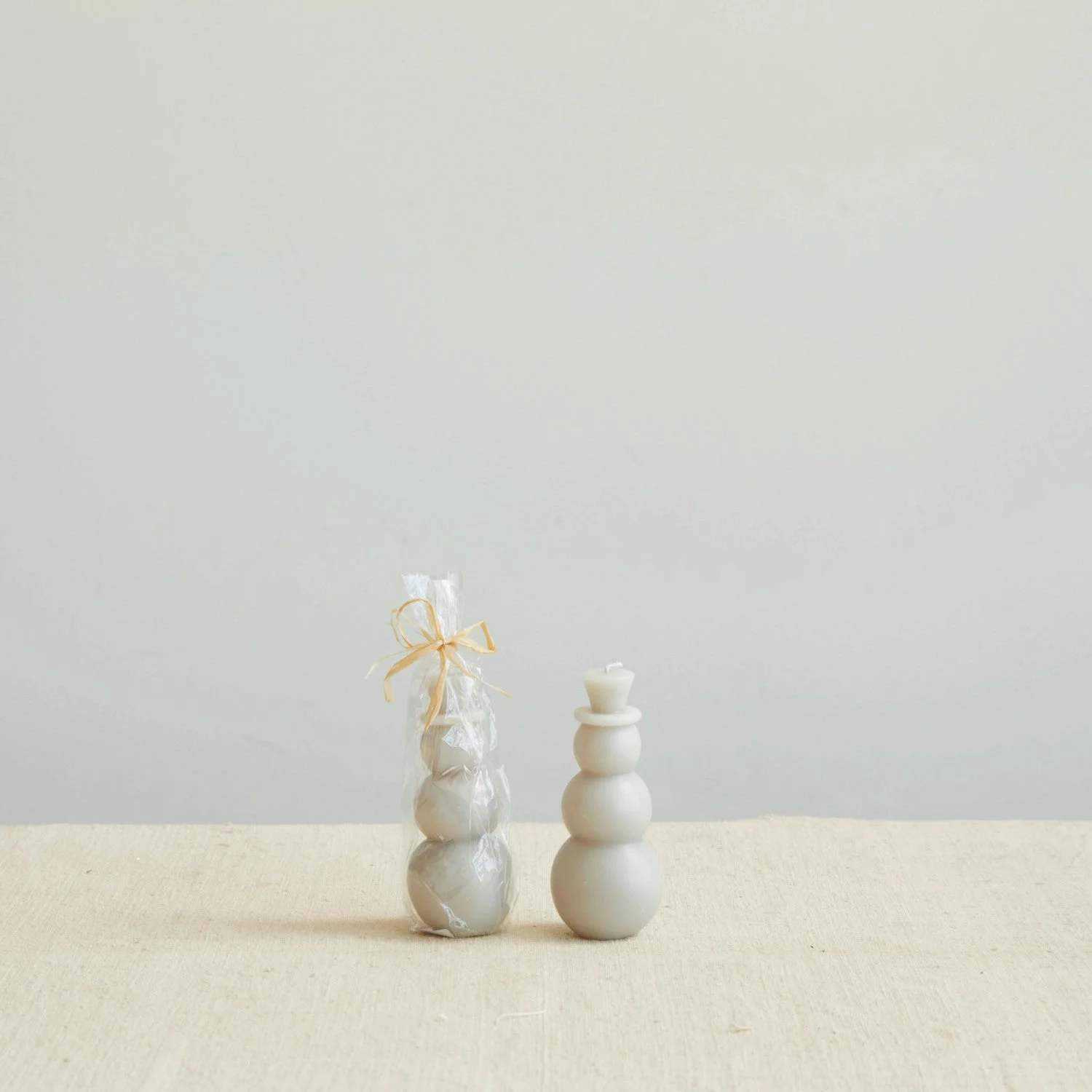 Unscented Snowman Shaped Candle