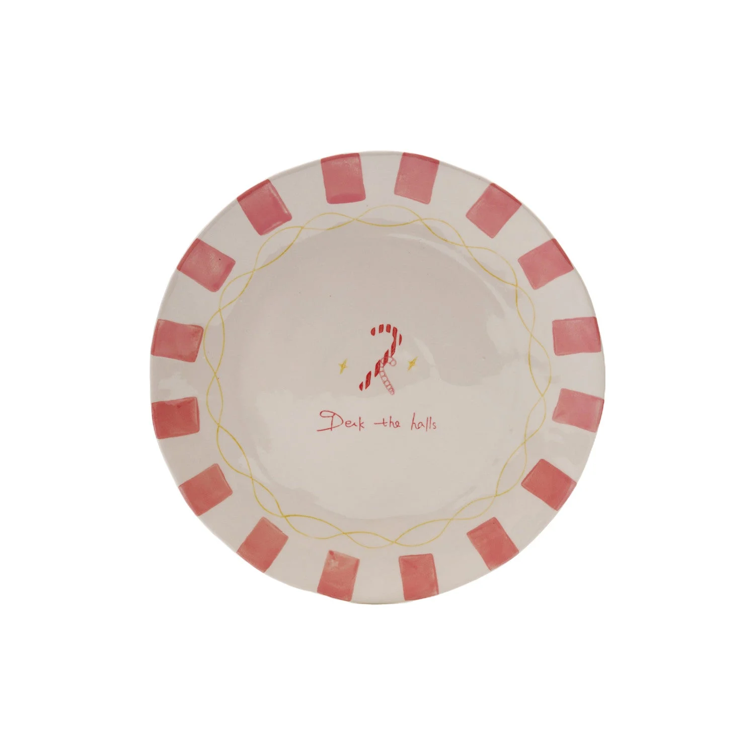 Hand-Painted Stoneware Plate