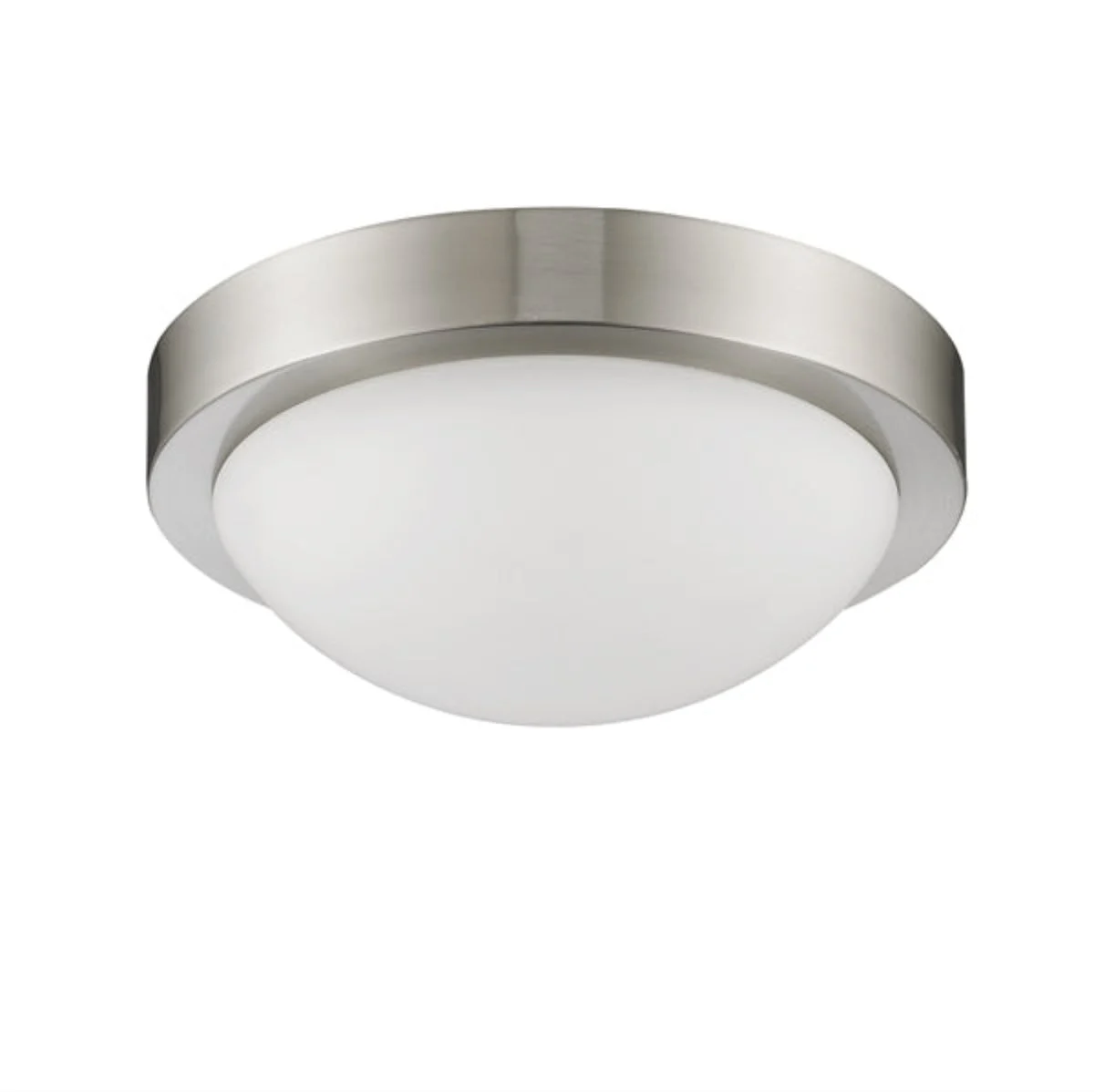 Chloe Lighting CH23001BN11-CF2 Dom Transitional 2 Light Bushed Nickel Flushmount Ceiling Fixture 10.5`` Wide