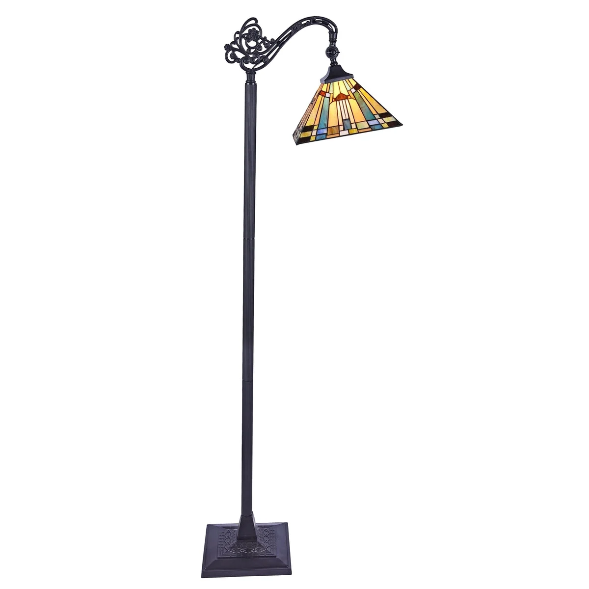 Chloe Lighting CH33293MS11-RF1 Kinsey Tiffany-Style 1 Light Reading Floor Lamp 11`` Wide