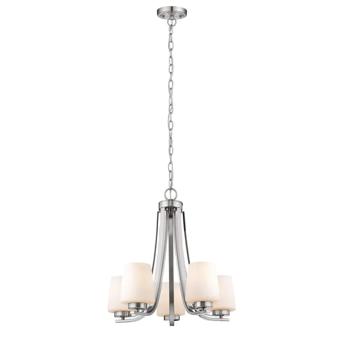 Chloe Lighting CH2R003BN22-UC5 Olivia Contemporary 5 Light Brushed Nickel Mini Chandelier 22`` Wide