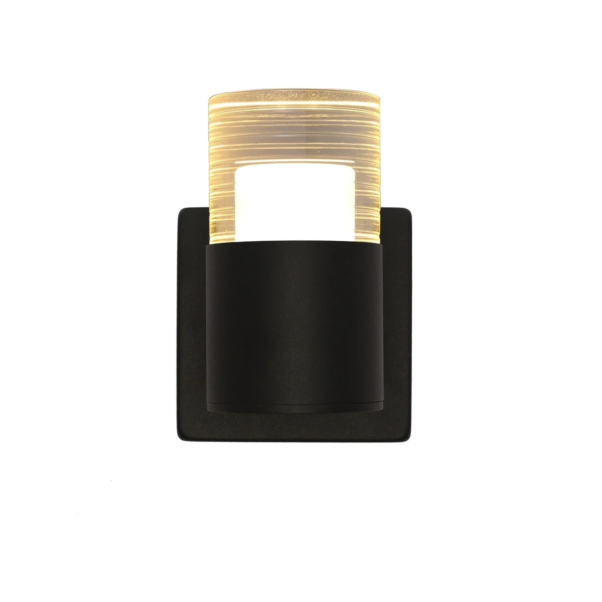 Chloe Lighting CH7Q037BK07-LW1 Anwar 1 Light Led In/out Door Wall Sconce 3000k Warm White 7`` Tall