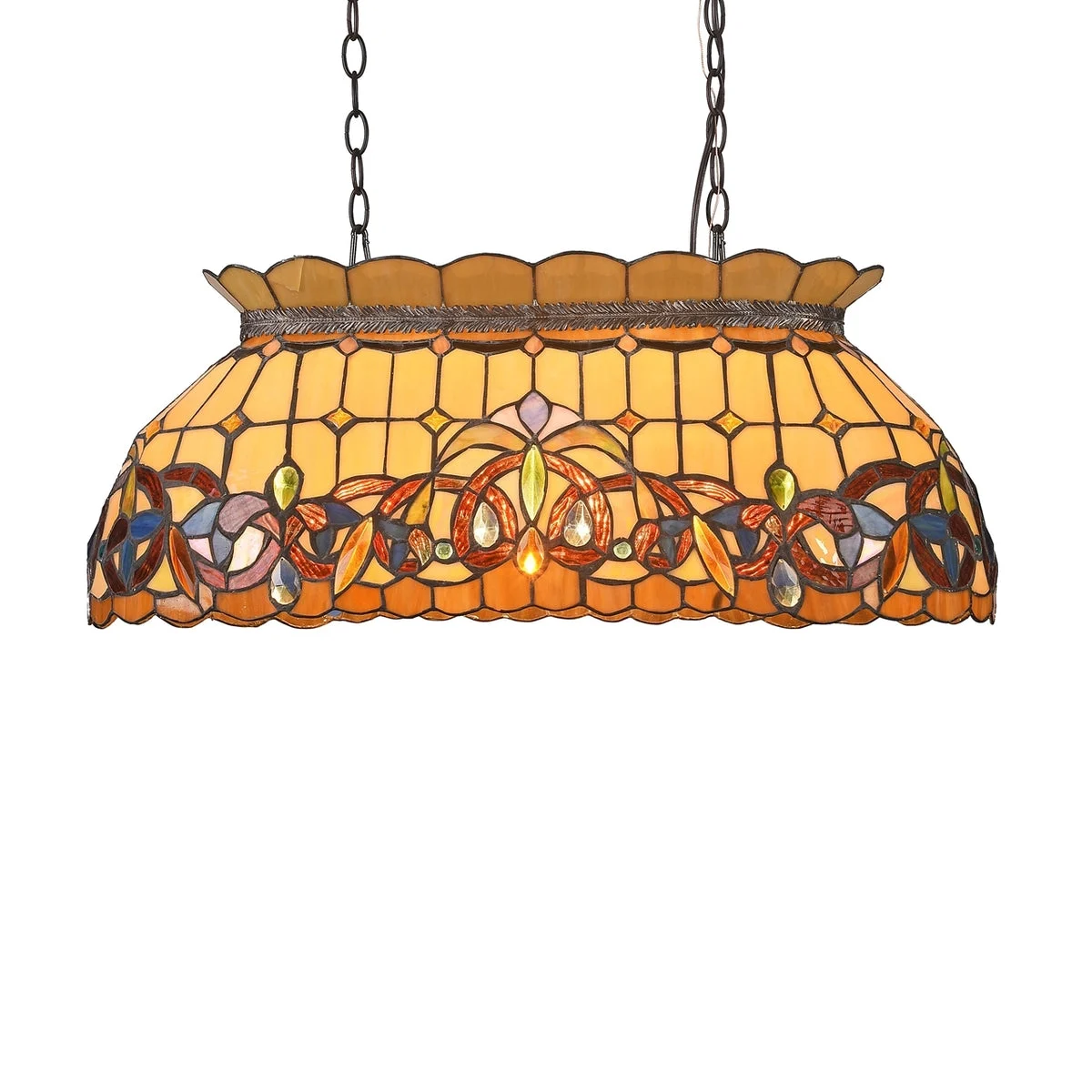 Chloe Lighting CH33353VR28-IL3 Serenity Victorian 3 Light Dark Bronze Island Pendant 28`` Wide