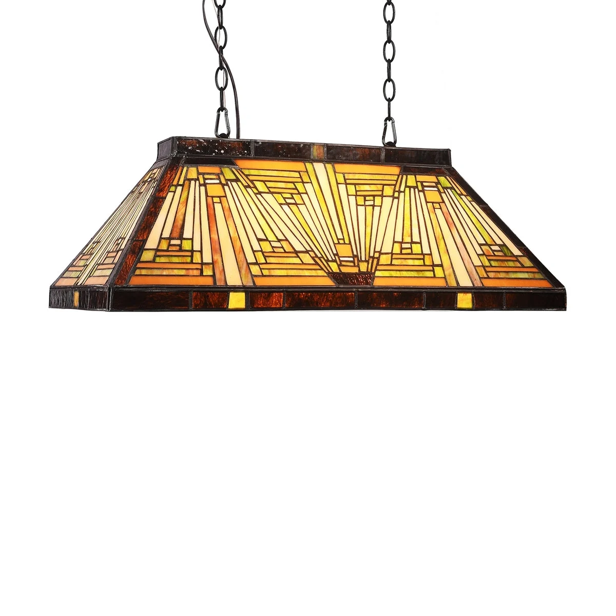 Chloe Lighting CH33359MR28-IL3 Innes Mission 3 Light Blackish Bronze Island Pendant 28`` Wide