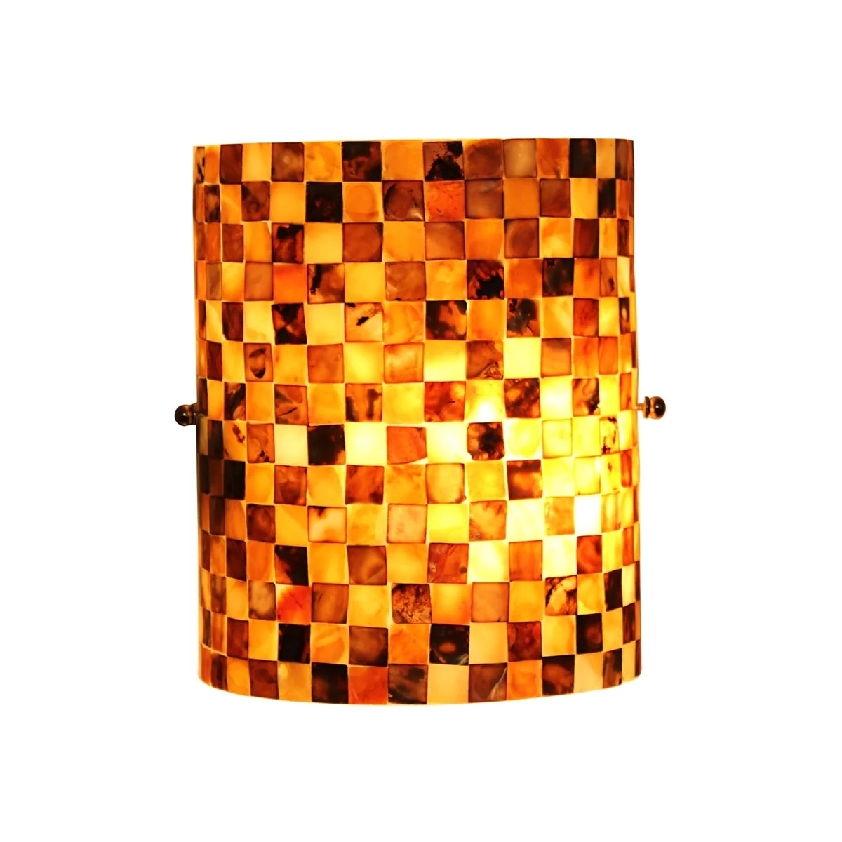 Chloe Lighting CH8C728BC08-WS1 SHELLEY Mosaic-Style Seashell Wall Sconce 8`` Height