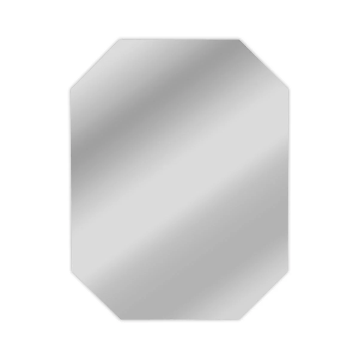 Chloe`s Reflection CH7M008SV32-VOT Vertical/Horizontal Hanging Rectangular-Octagon Frameless Wall Mirror 32`` Height
