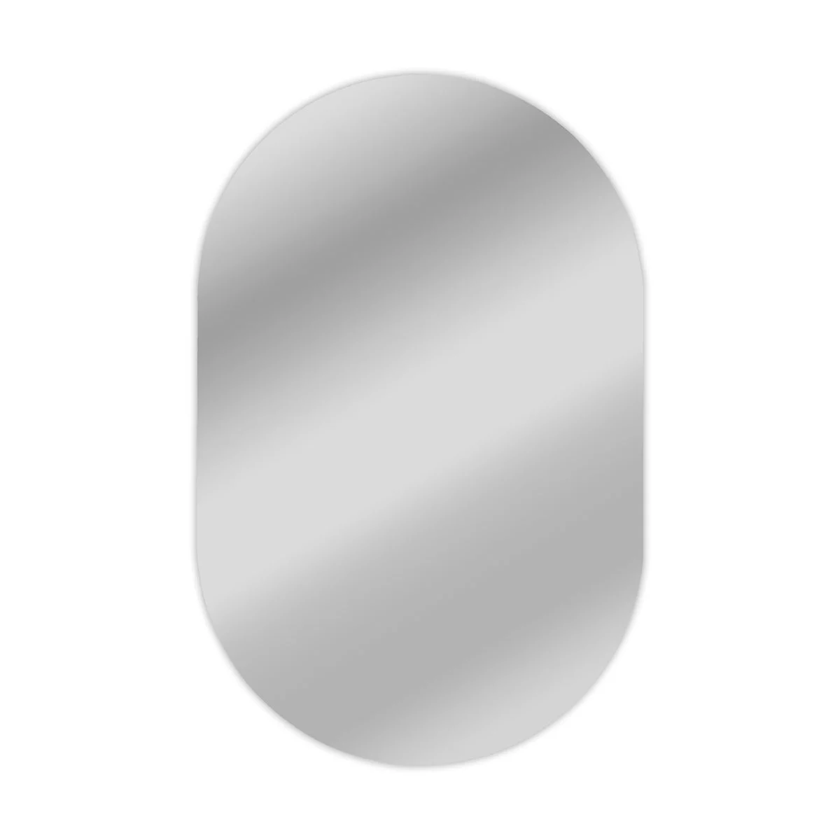 Chloe`s Reflection CH7M013SV33-VOV Vertical/Horizontal Hanging Round Shaped Frameless Wall Mirror 33`` Height